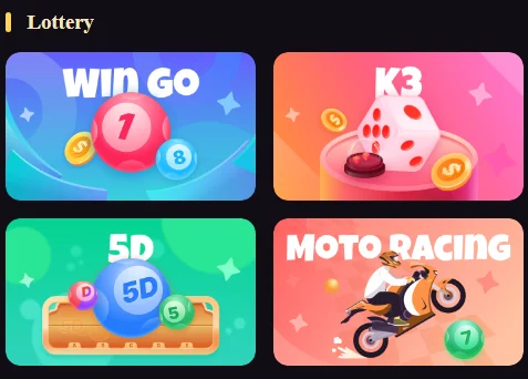 Image showing available lottery games on 6 Club gaming platform